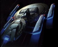 USS Phantom at warp
